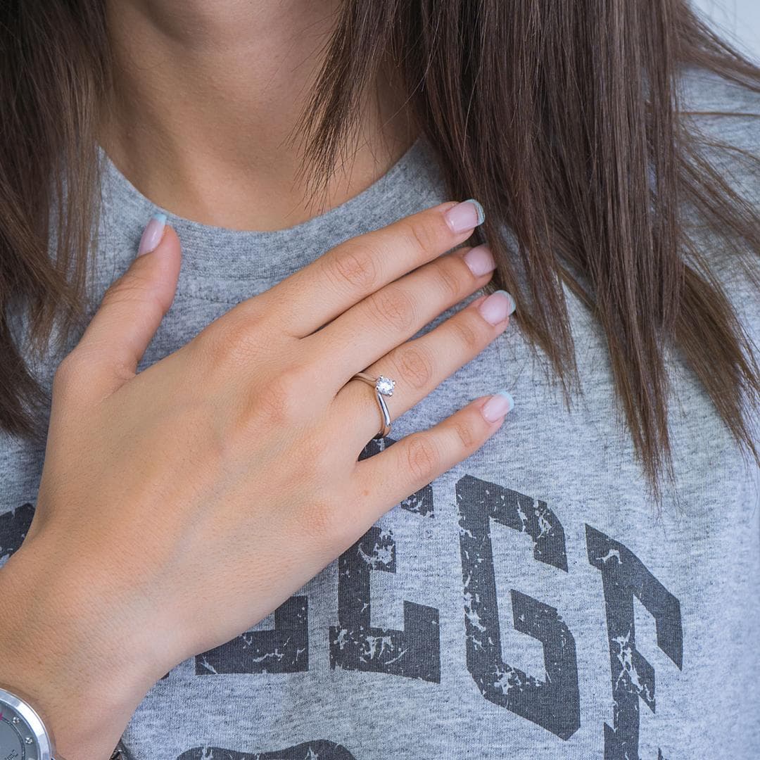 Women's Engagement Rings Gofas Silver