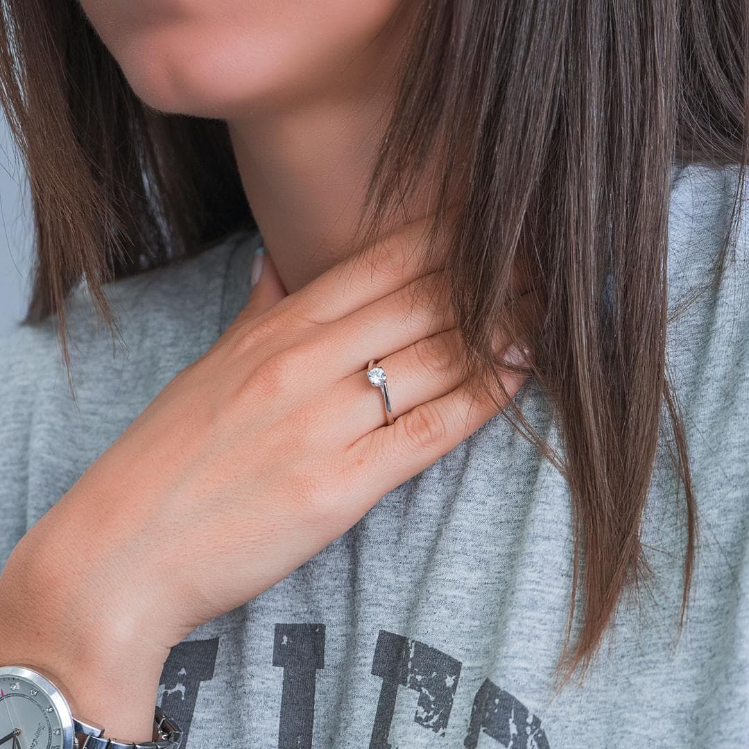 Women's Engagement Rings Gofas Silver