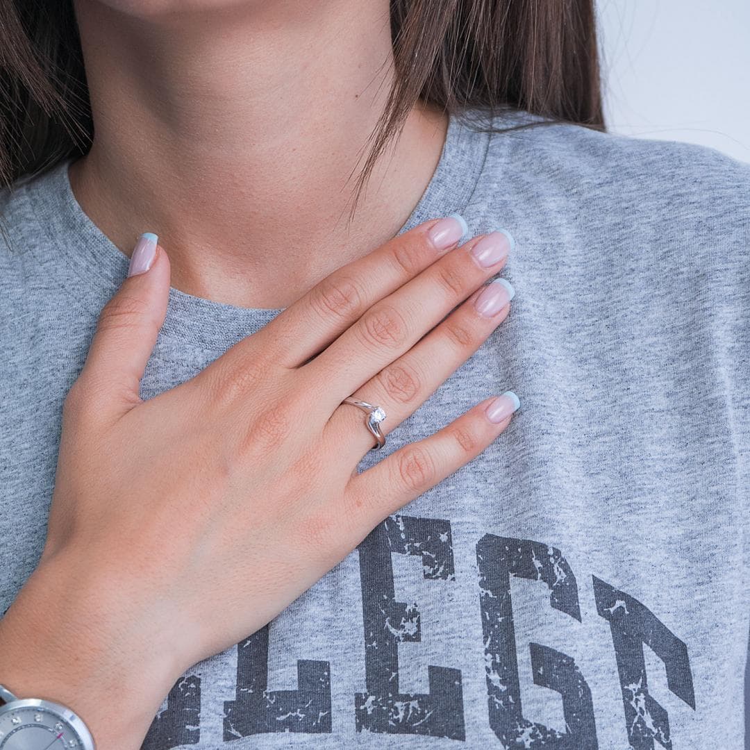 Women's Engagement Rings Gofas Silver