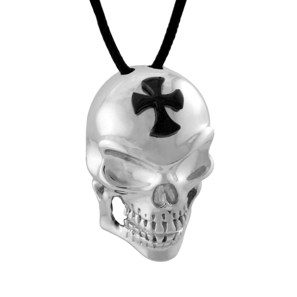 HONOR Κολιέ Από Ορείχαλκο Crusader Skull BS013