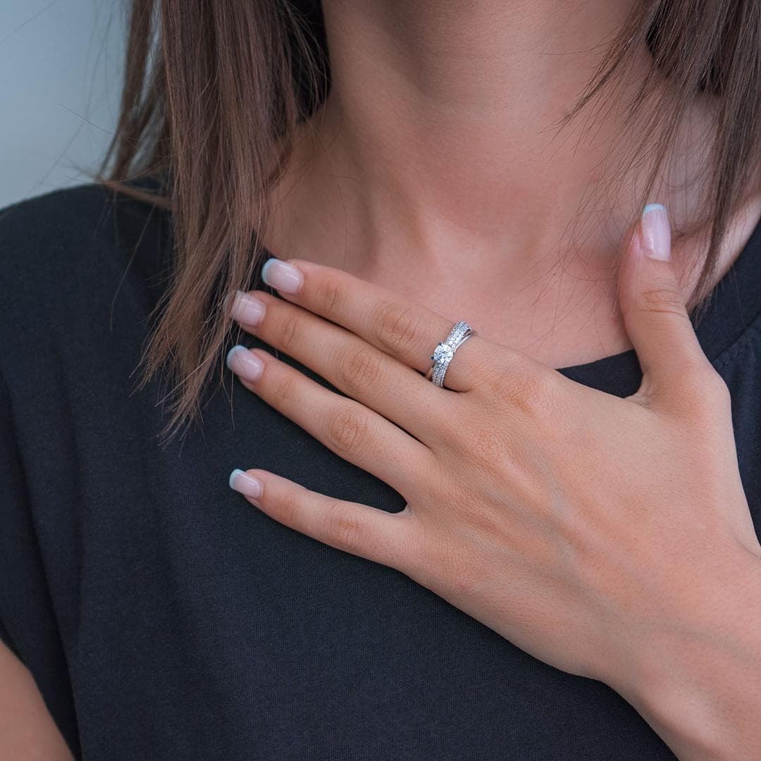 Women's Engagement Rings Gofas Silver