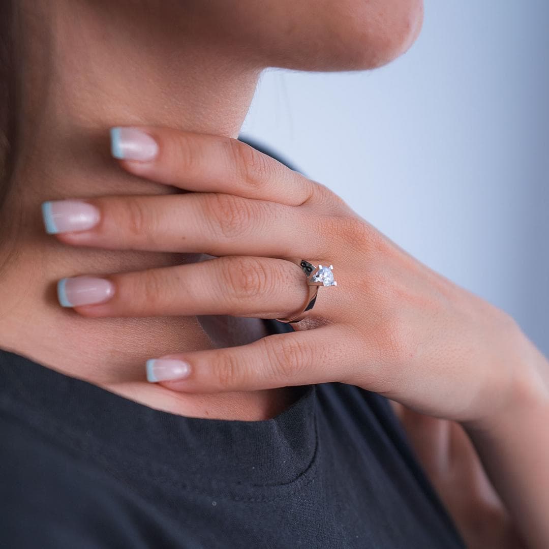 Women's Engagement Rings Gofas Silver