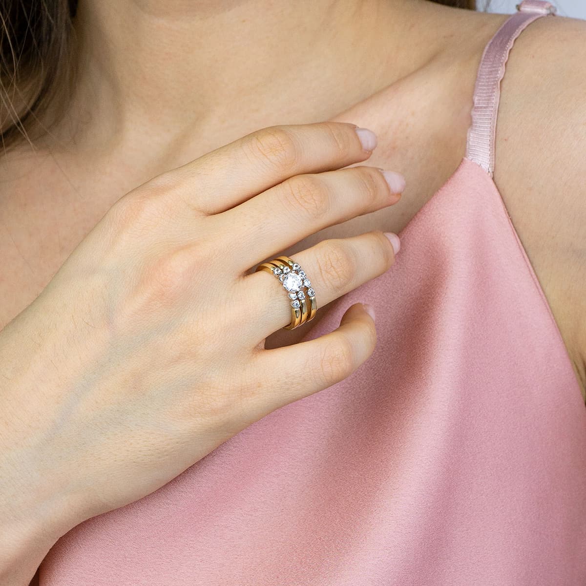 Women's Engagement Rings Gofas Gold