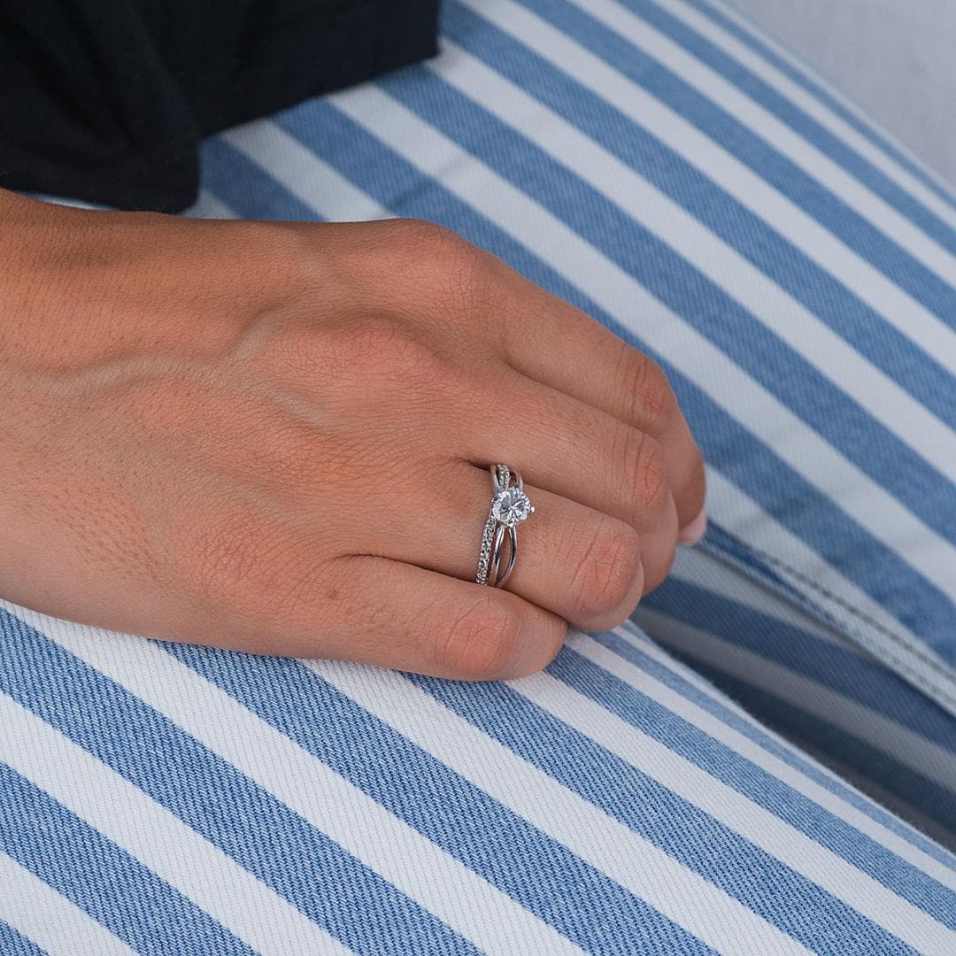 Women's Engagement Rings Gofas Silver