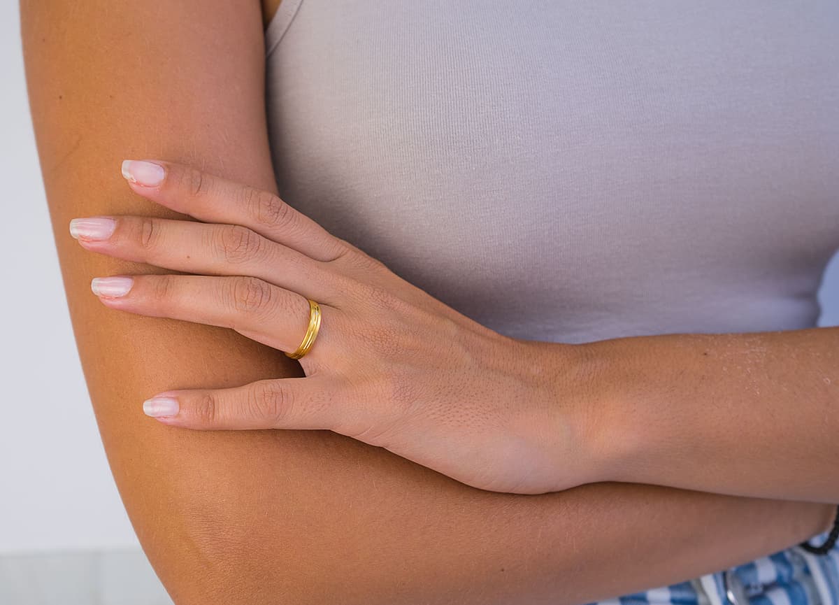 Women's Wedding Bands Gofas Gold