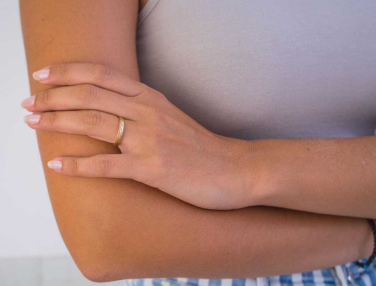 Women's Wedding Bands Gofas Gold