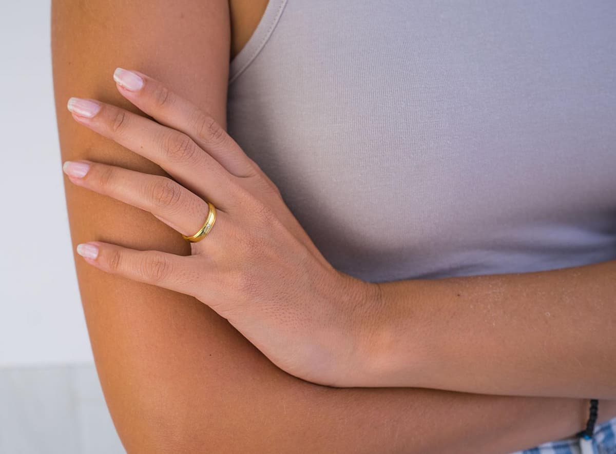 Women's Wedding Bands Gofas Gold