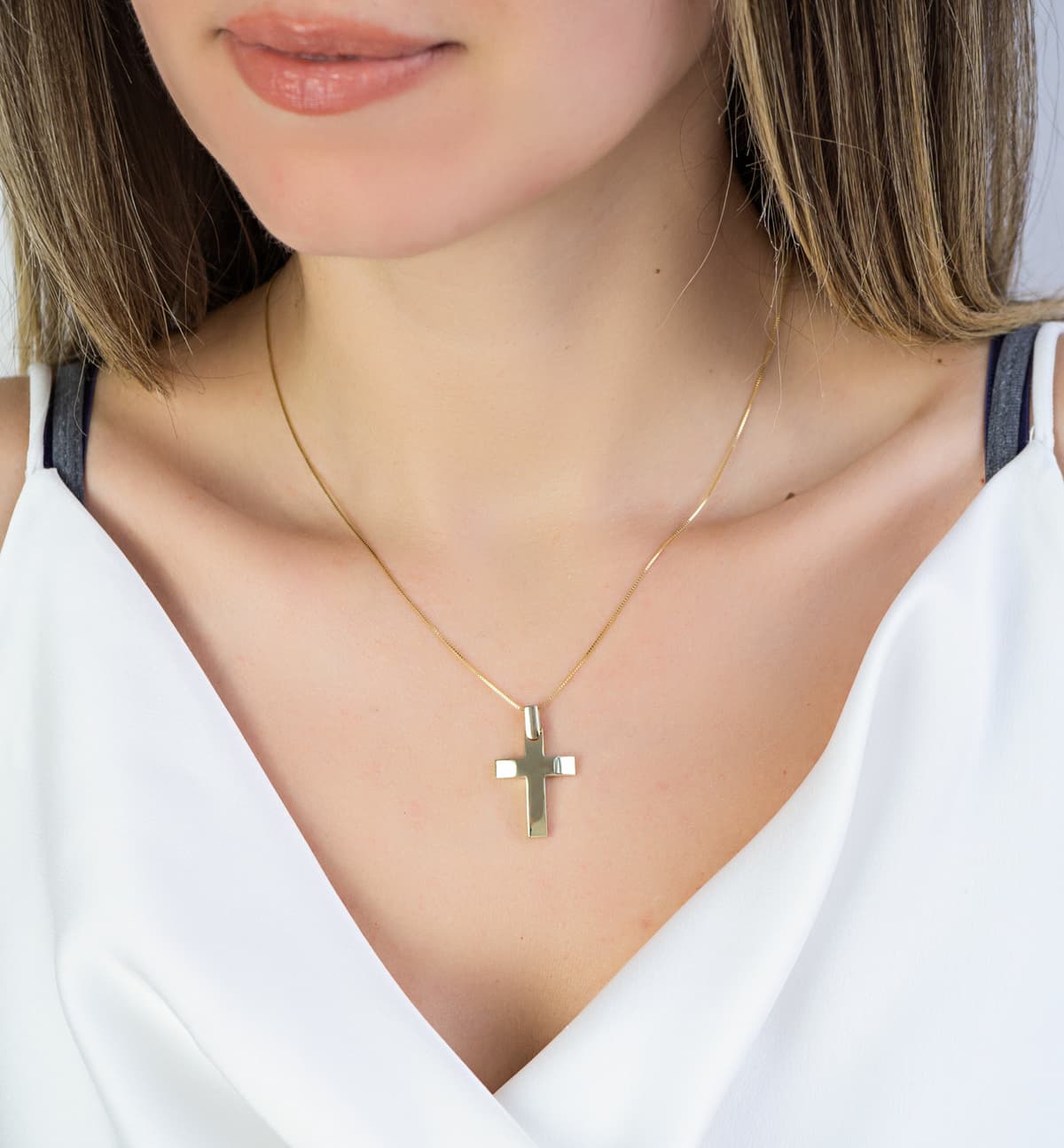 Boys' Baptism Crosses Gofas Gold