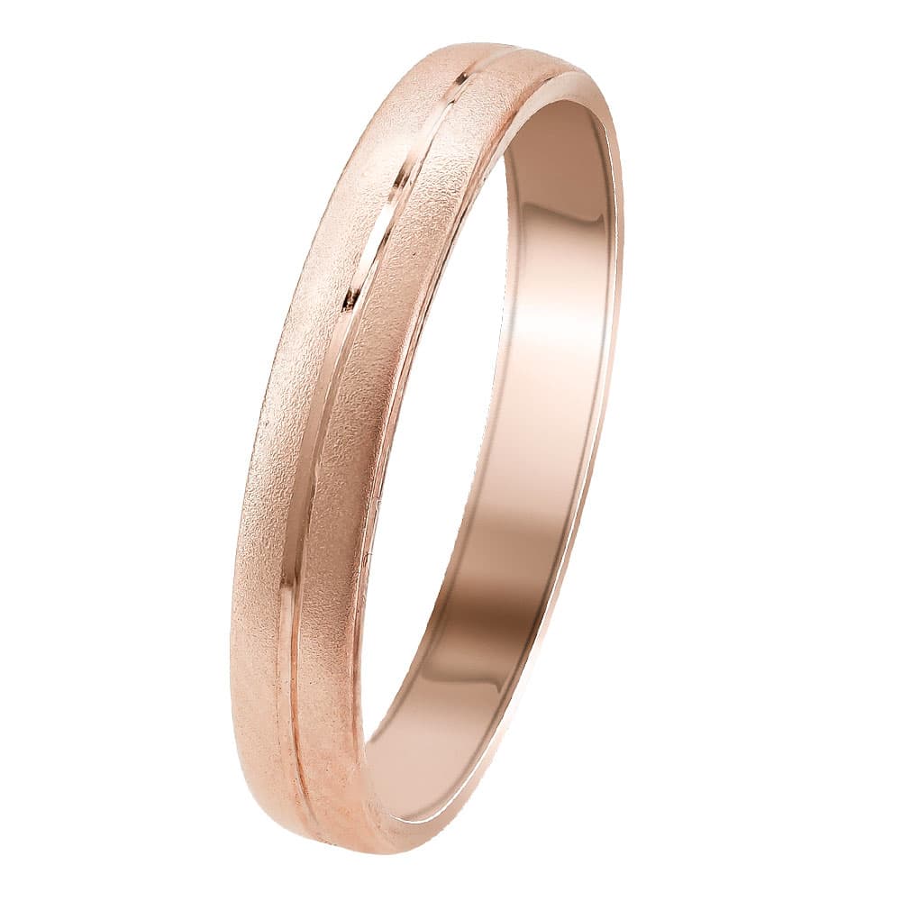 Women's Wedding Bands Gofas Rose Gold