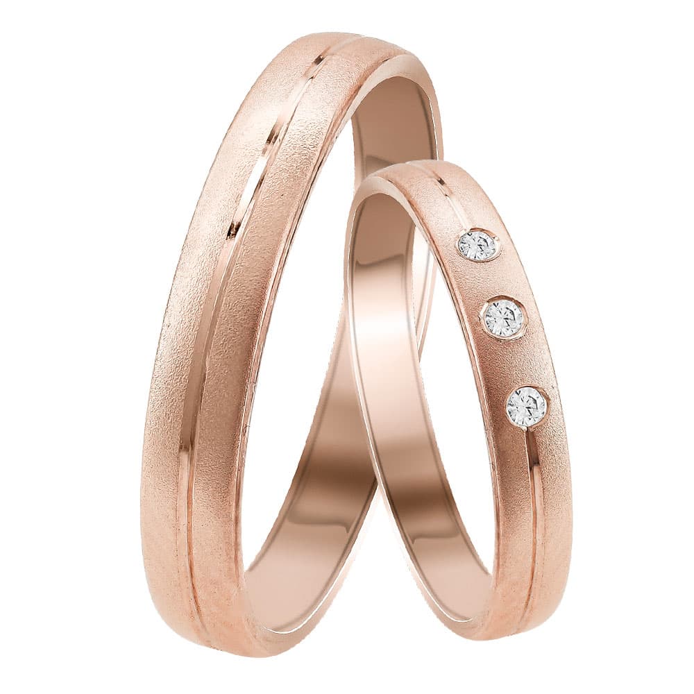 Women's Wedding Bands Gofas Rose Gold