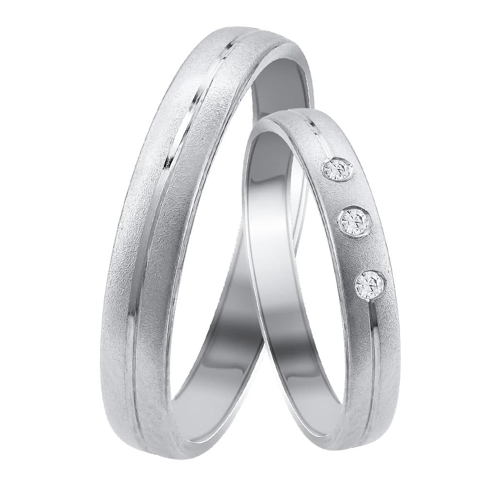 Women's Wedding Bands Gofas Silver
