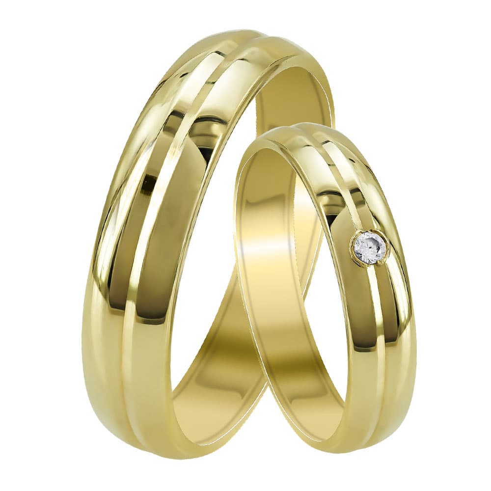 Women's Wedding Bands Gofas Gold