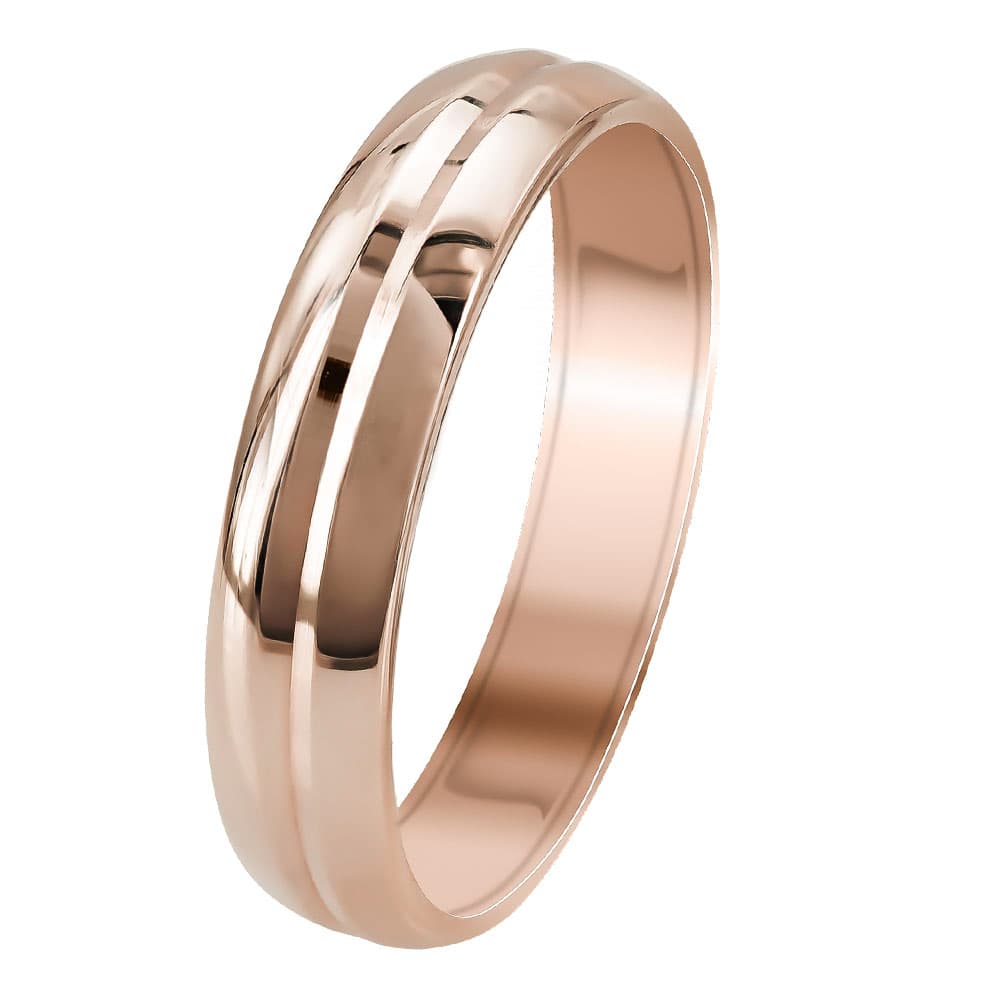 Women's Wedding Bands Gofas Rose Gold