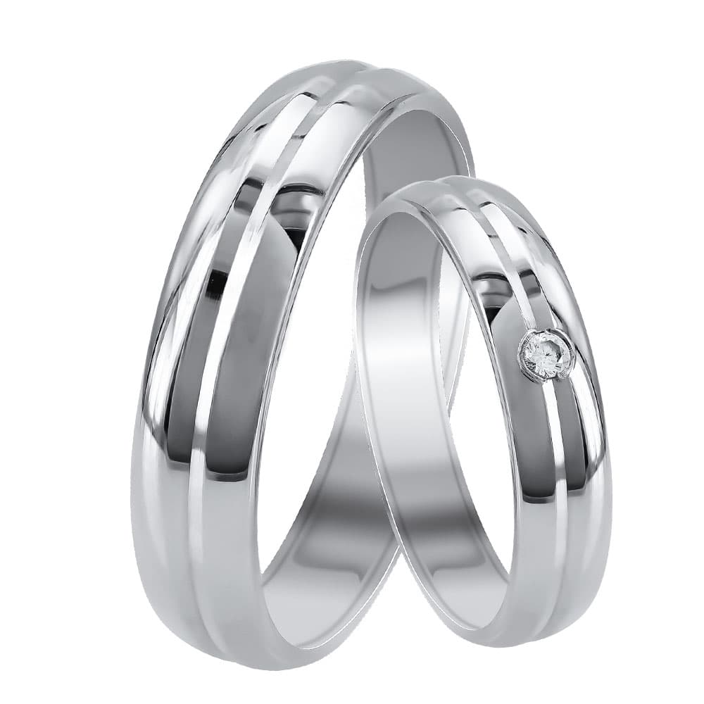 Women's Wedding Bands Gofas Silver