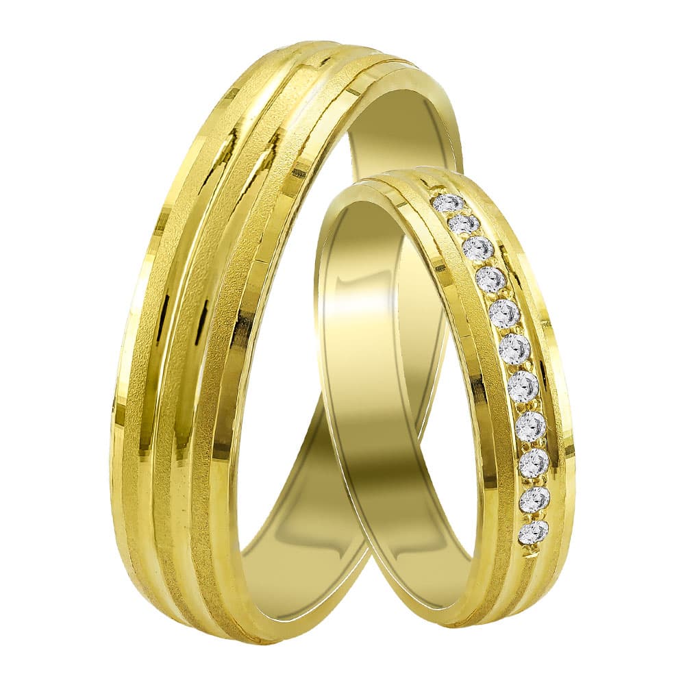 Women's Wedding Bands Gofas Gold