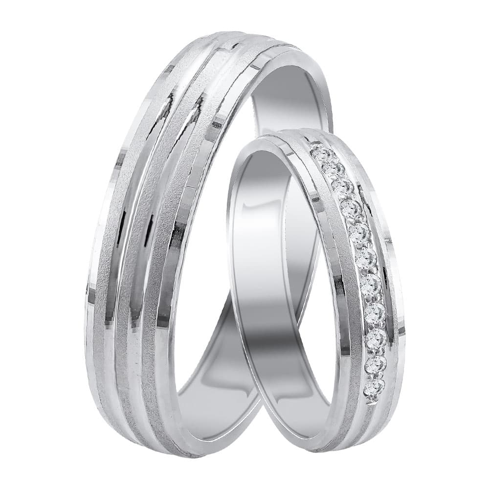 Women's Wedding Bands Gofas Silver