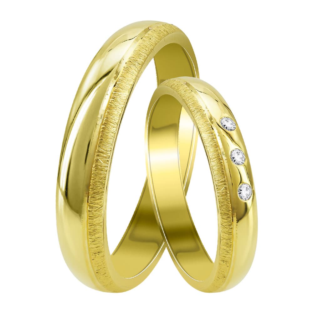 Women's Wedding Bands Gofas Gold