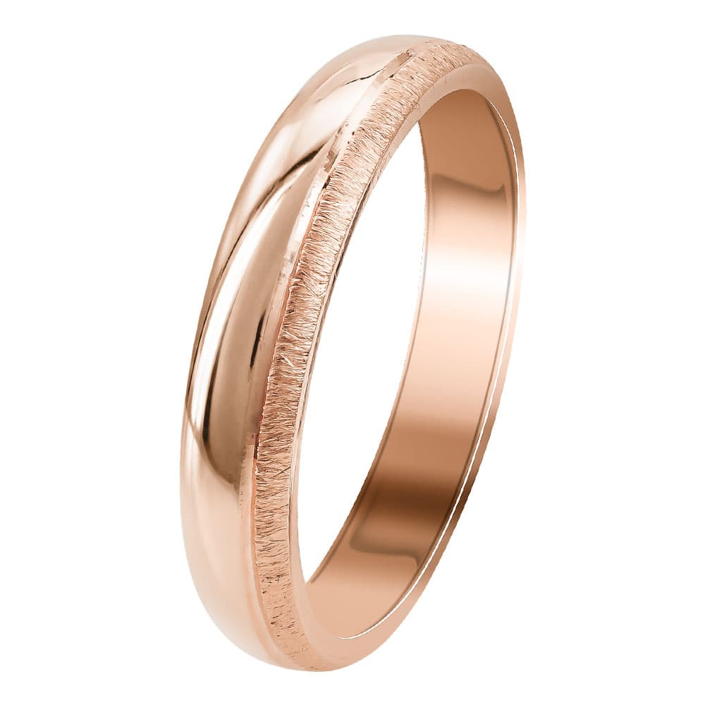 Women's Wedding Bands Gofas Rose Gold
