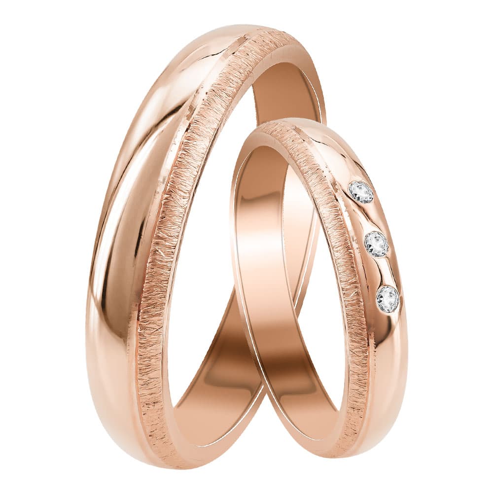 Women's Wedding Bands Gofas Rose Gold