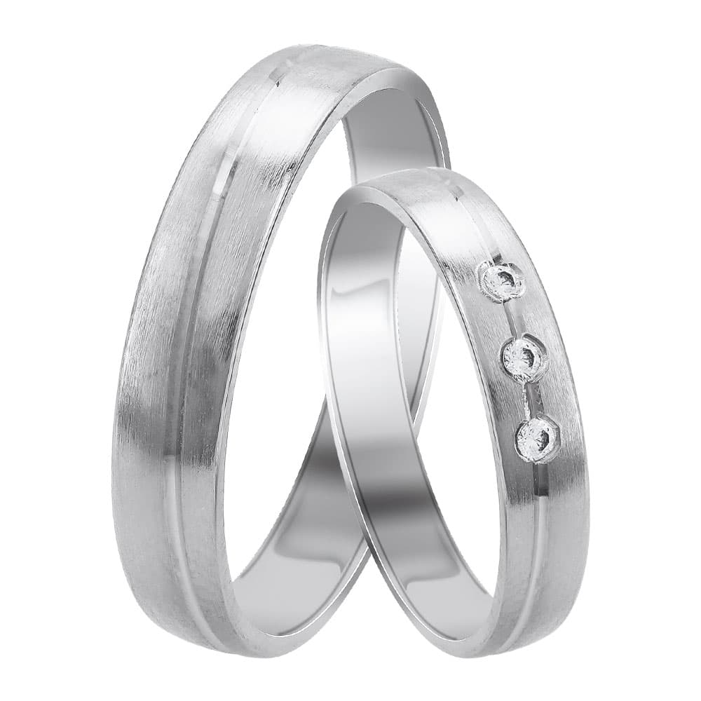 Women's Wedding Bands Gofas Silver