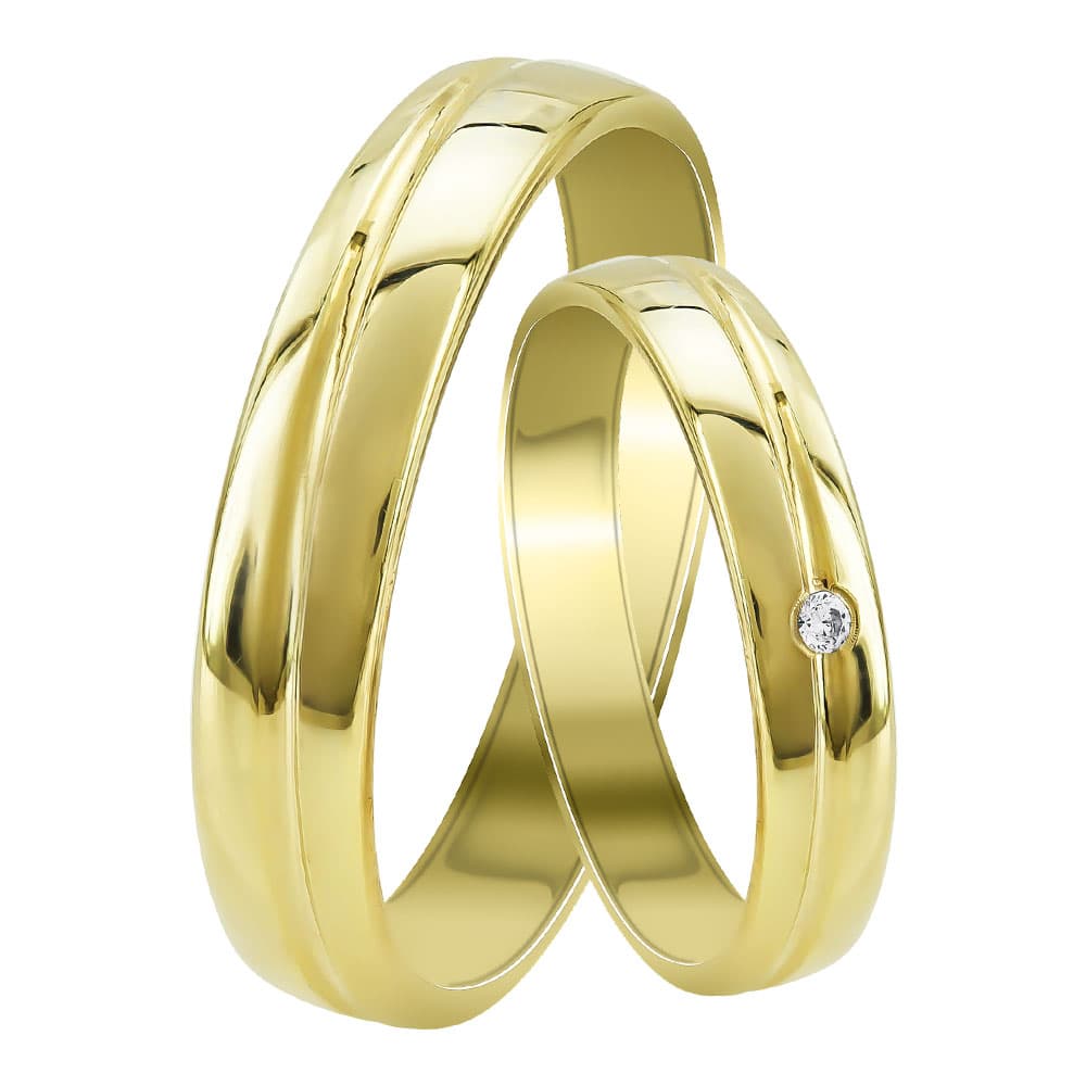 Women's Wedding Bands Gofas Gold
