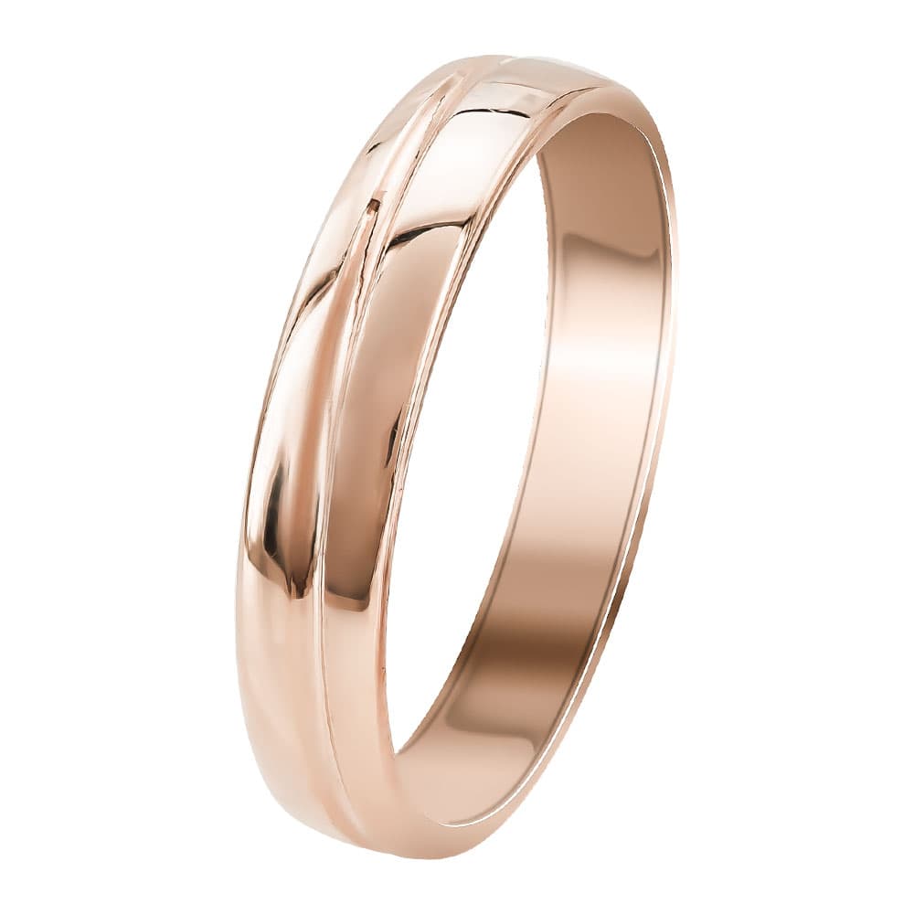Women's Wedding Bands Gofas Rose Gold