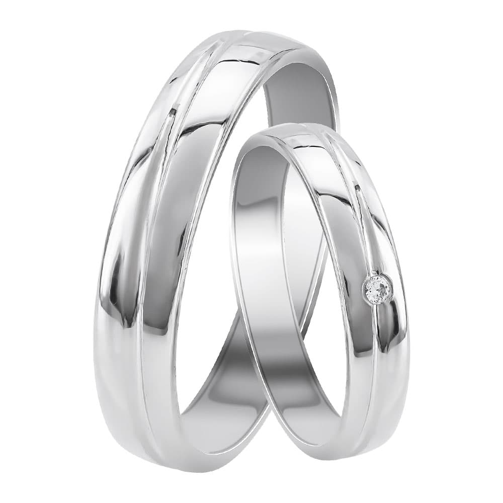 Women's Wedding Bands Gofas Silver