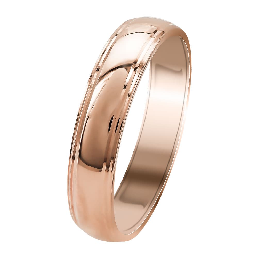 Women's Wedding Bands Gofas Rose Gold