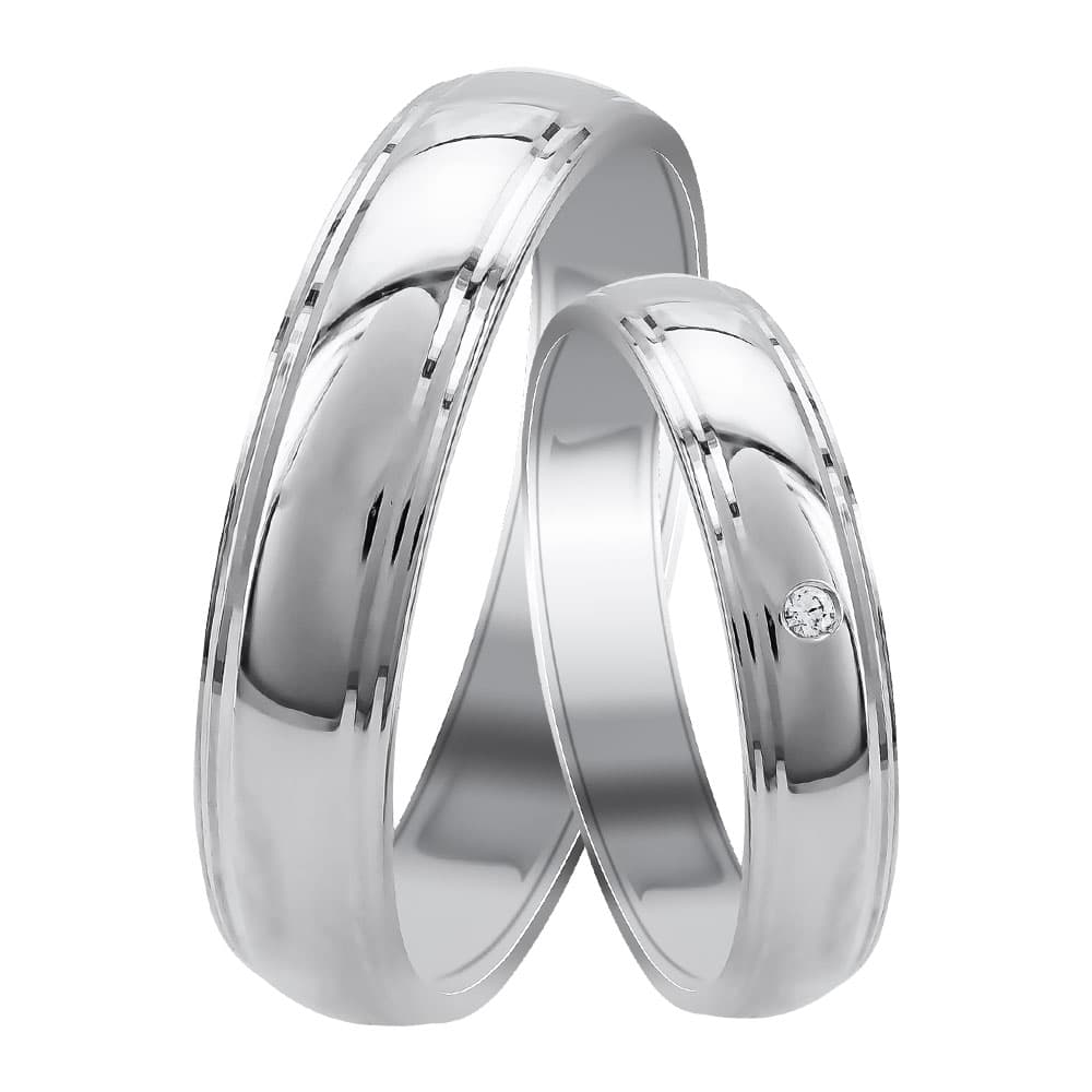 Women's Wedding Bands Gofas Silver