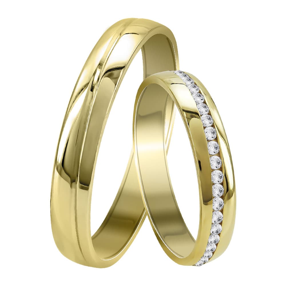 Women's Wedding Bands Gofas Gold