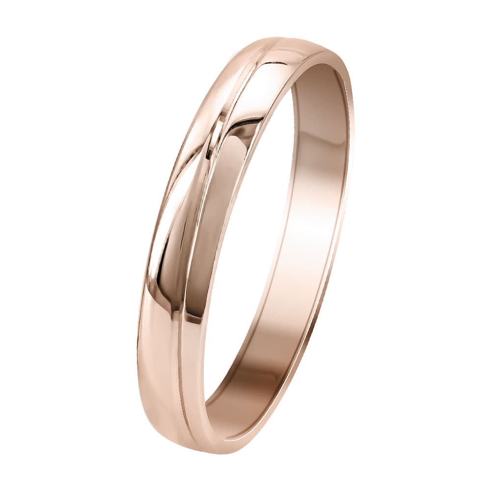 Women's Wedding Bands Gofas Rose Gold