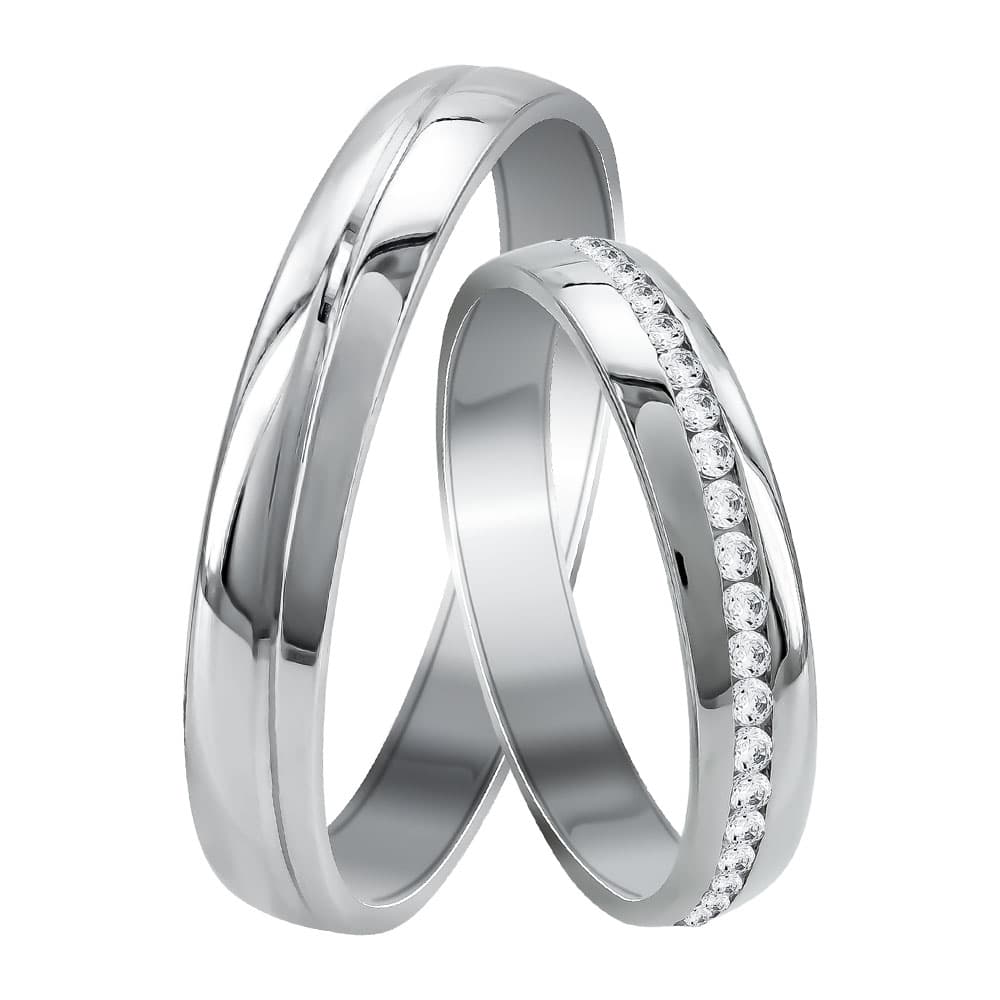 Women's Wedding Bands Gofas Silver