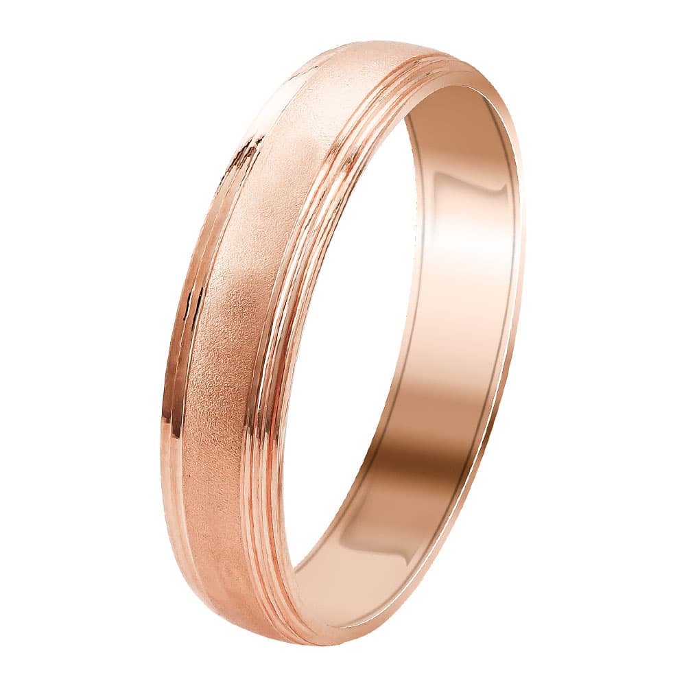 Women's Wedding Bands Gofas Rose Gold
