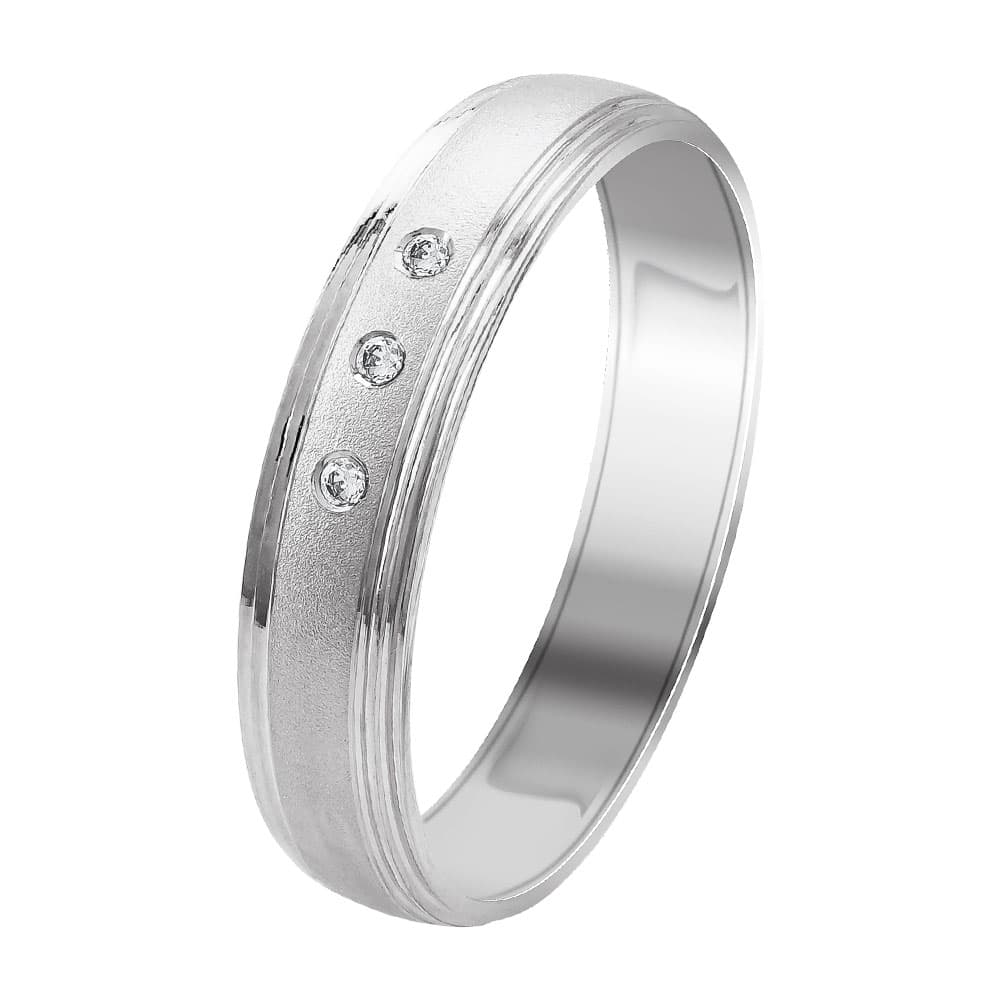 Λευκή Χρυσή Βέρα Γάμου WR351W