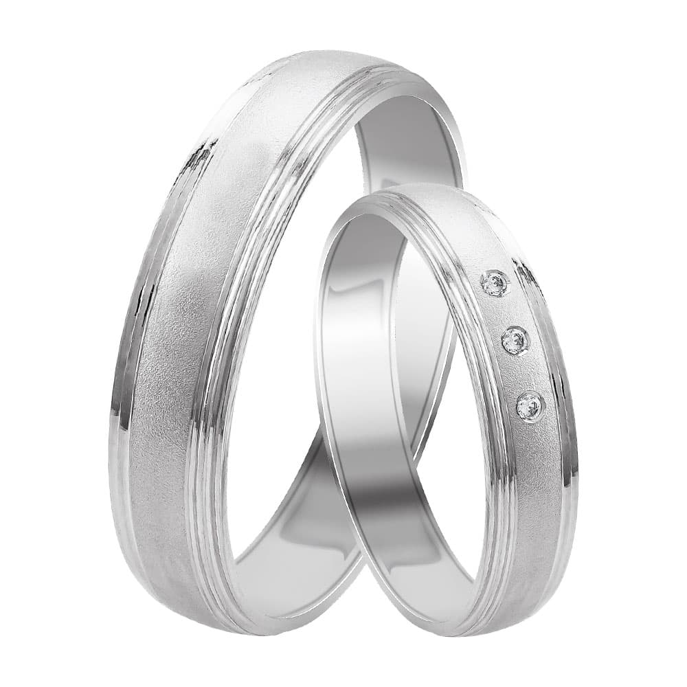 Women's Wedding Bands Gofas Silver