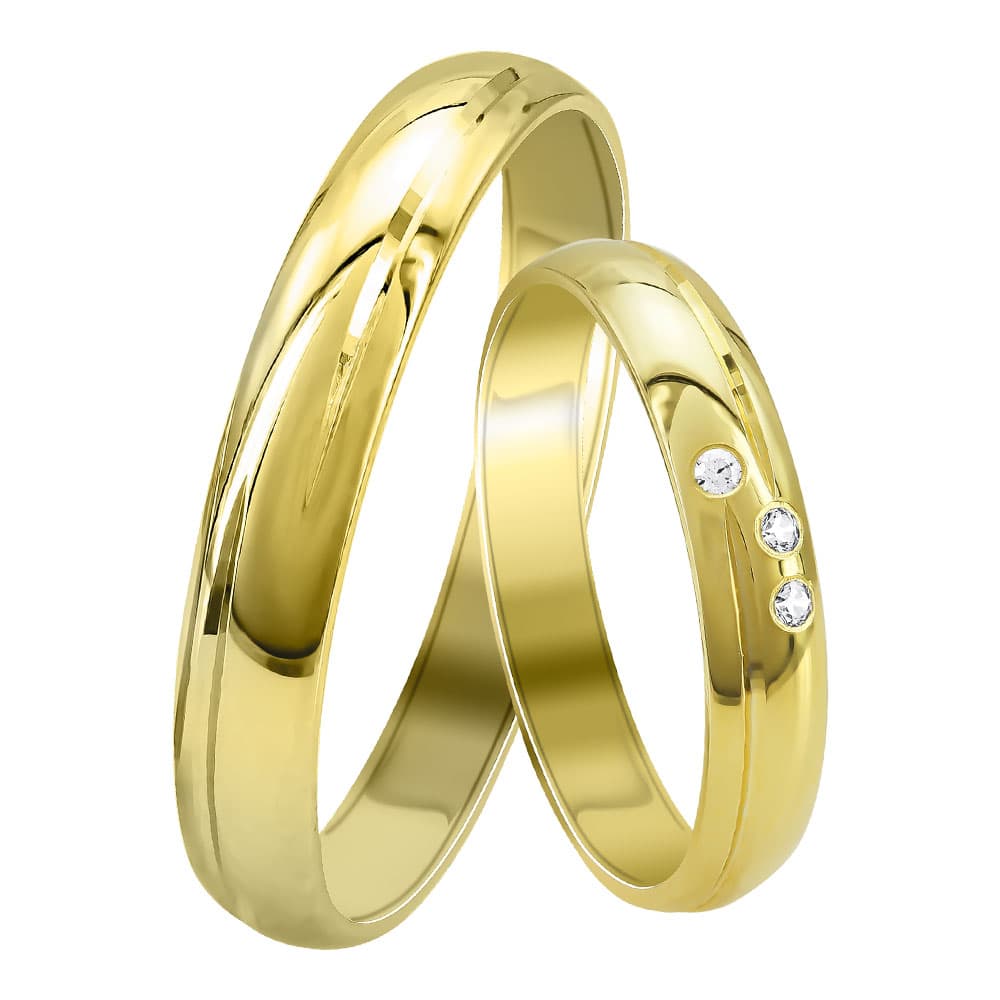 Women's Wedding Bands Gofas Gold