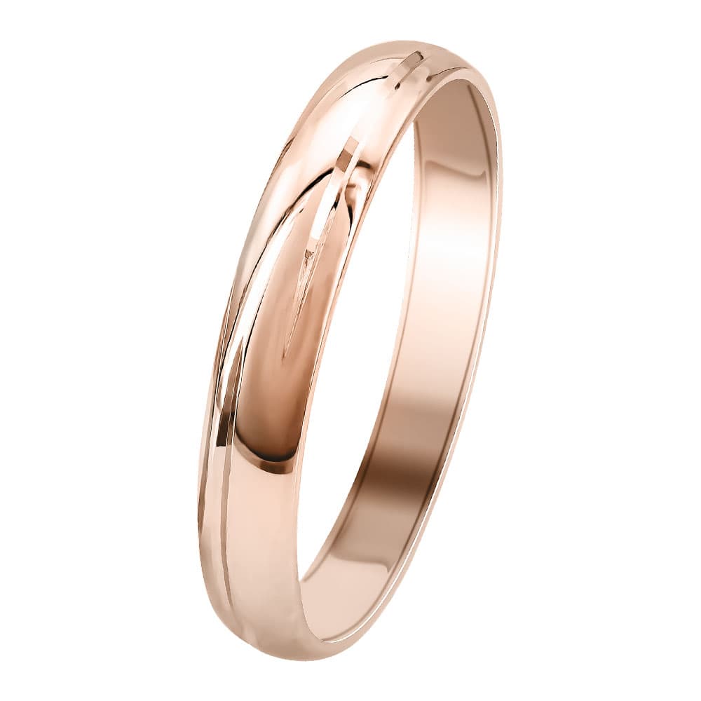 Women's Wedding Bands Gofas Rose Gold