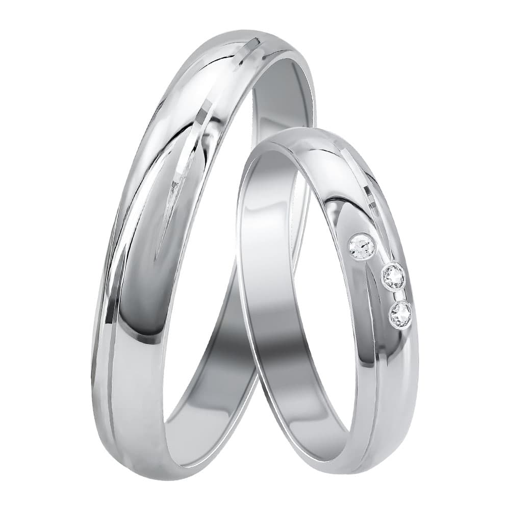 Women's Wedding Bands Gofas Silver