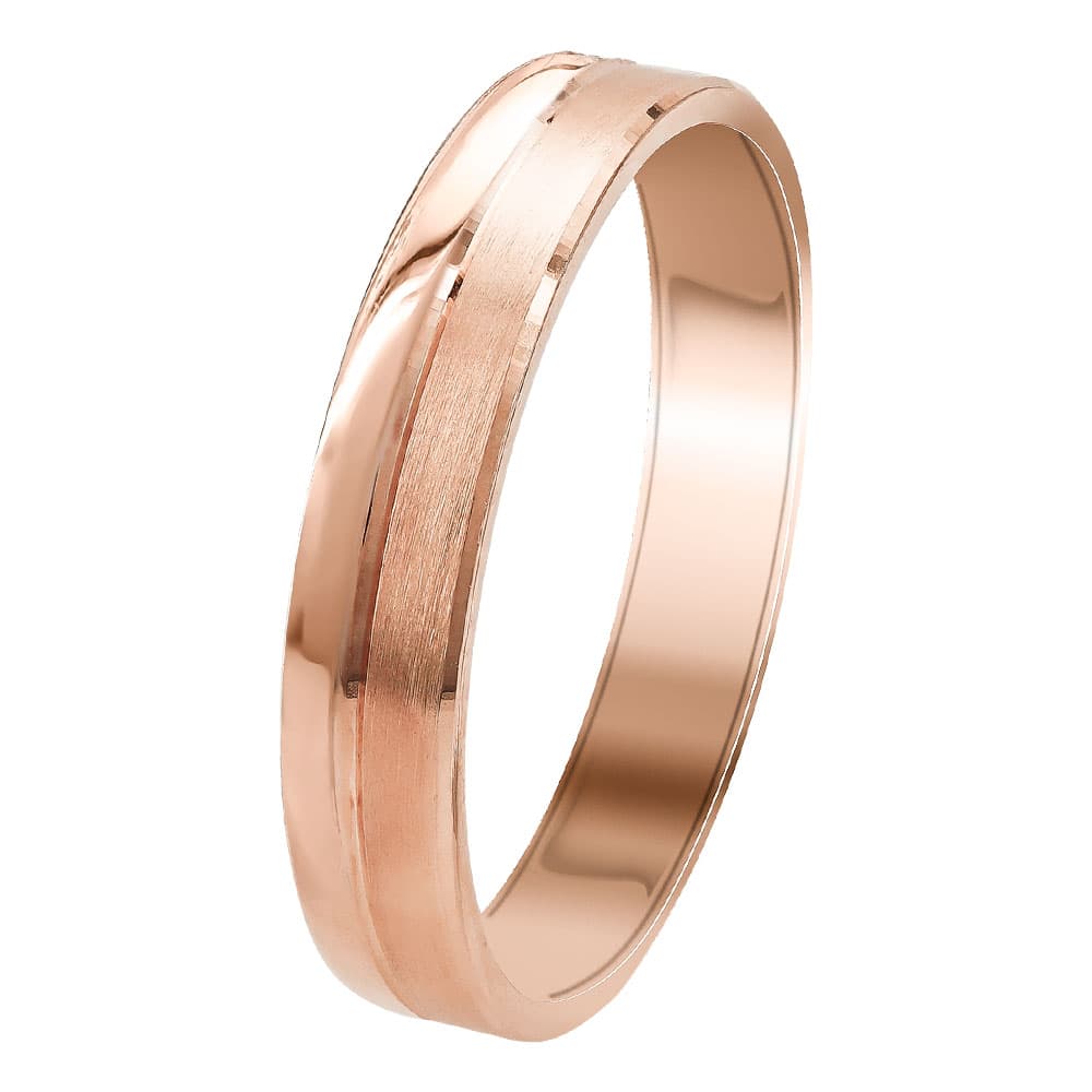 Women's Wedding Bands Gofas Rose Gold