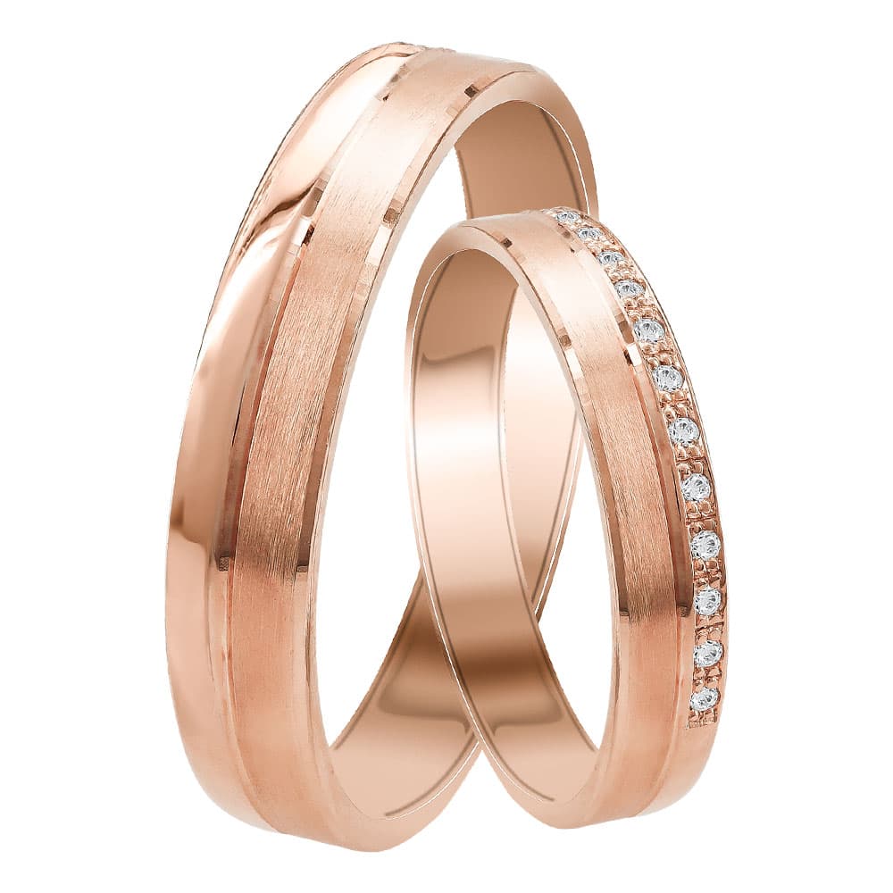 Women's Wedding Bands Gofas Rose Gold