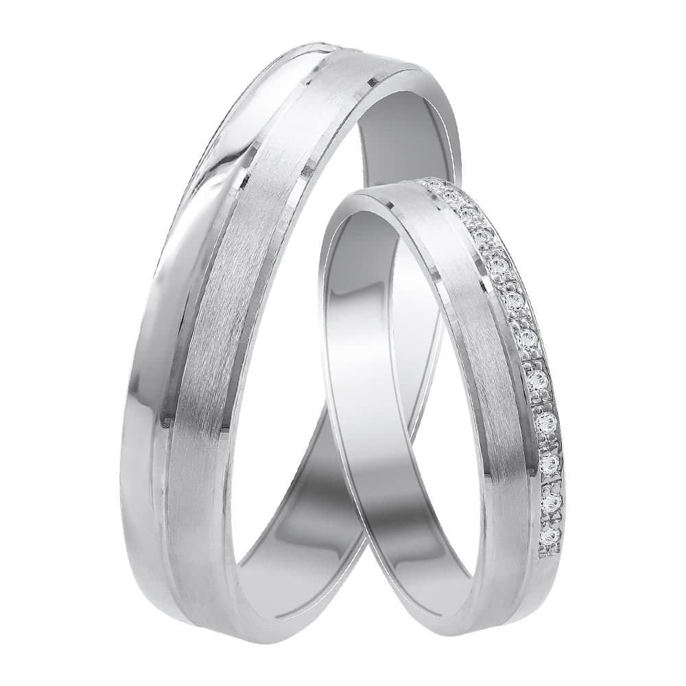 Women's Wedding Bands Gofas Silver