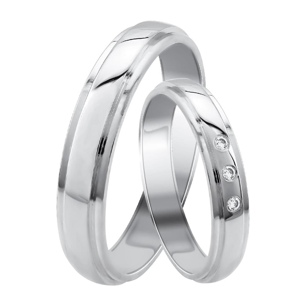 Women's Wedding Bands Gofas Silver