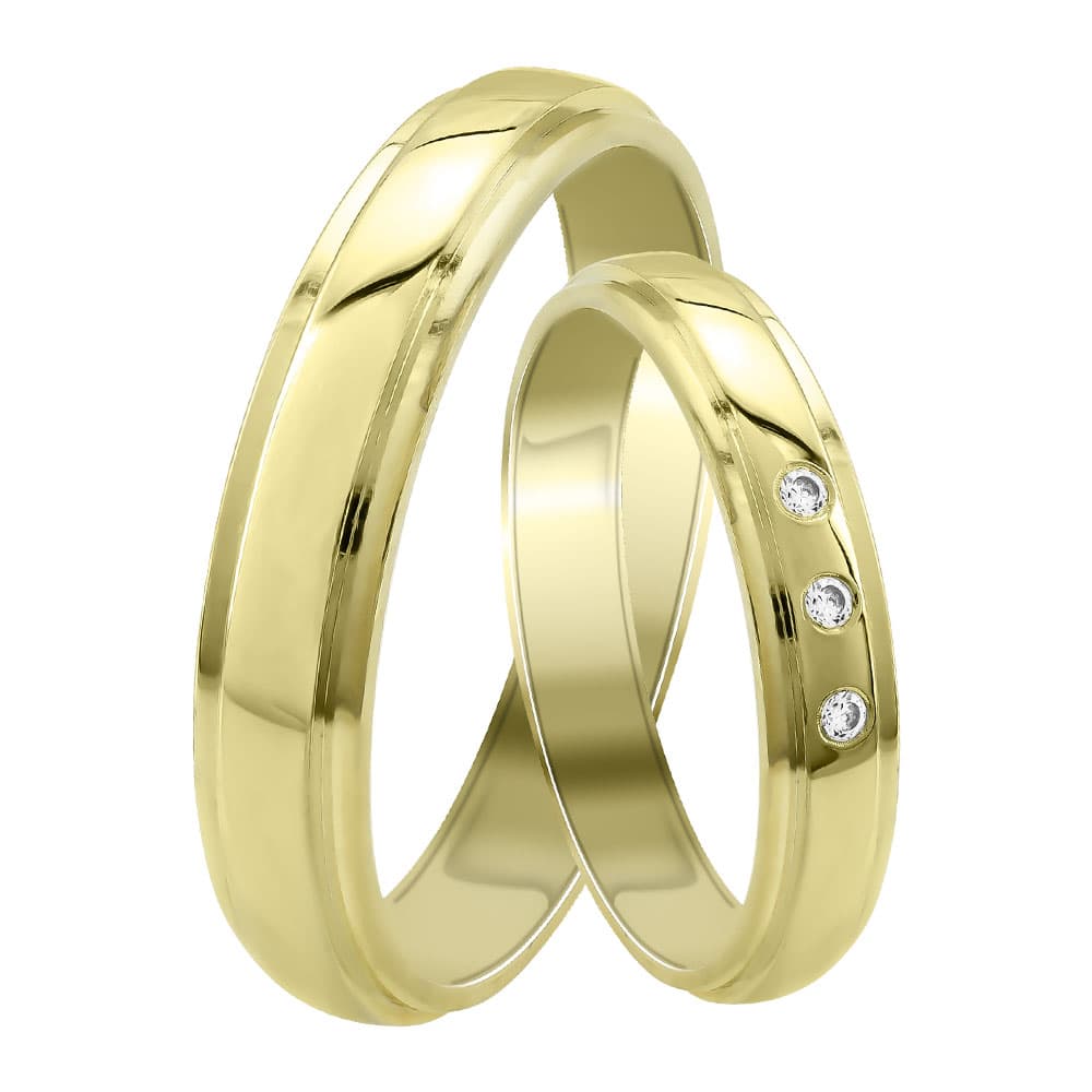 Women's Wedding Bands Gofas Gold