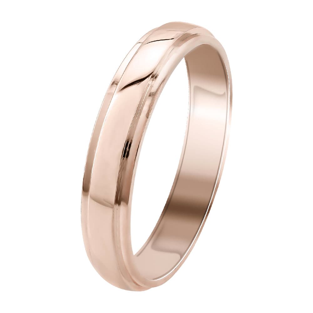 Women's Wedding Bands Gofas Rose Gold