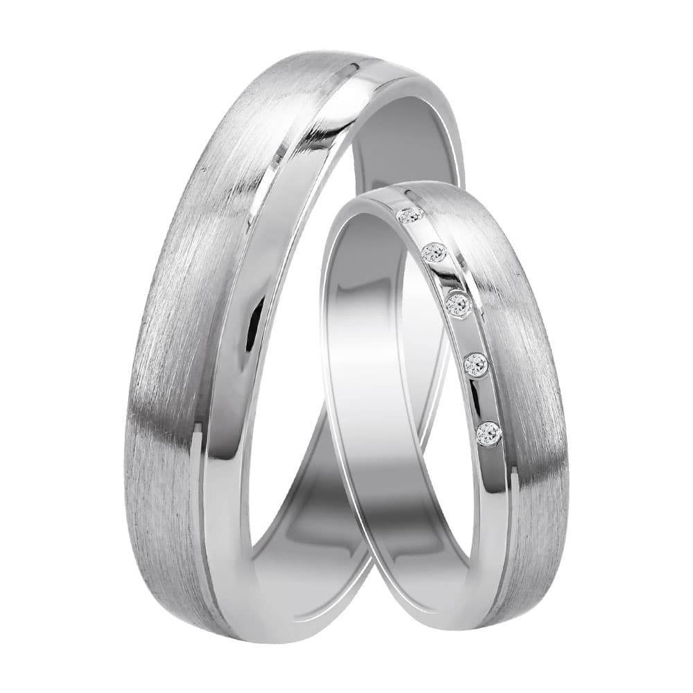 Women's Wedding Bands Gofas Silver