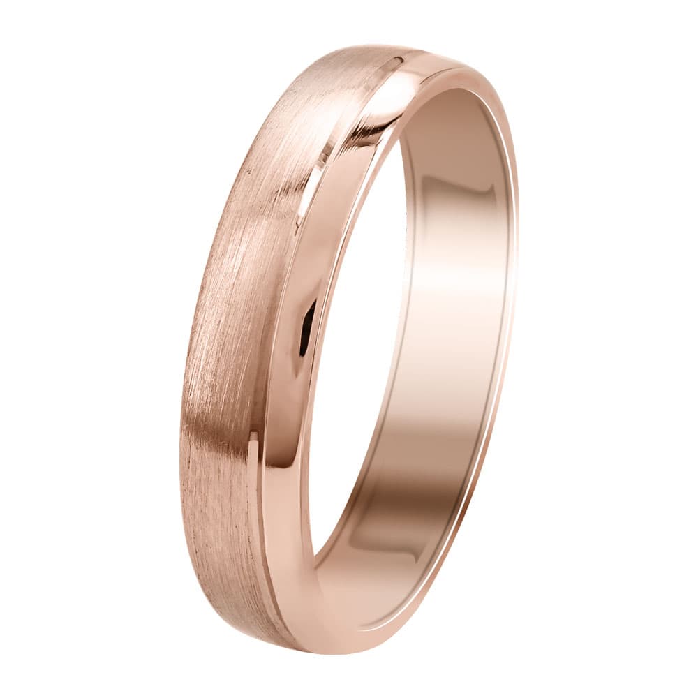 Women's Wedding Bands Gofas Rose Gold