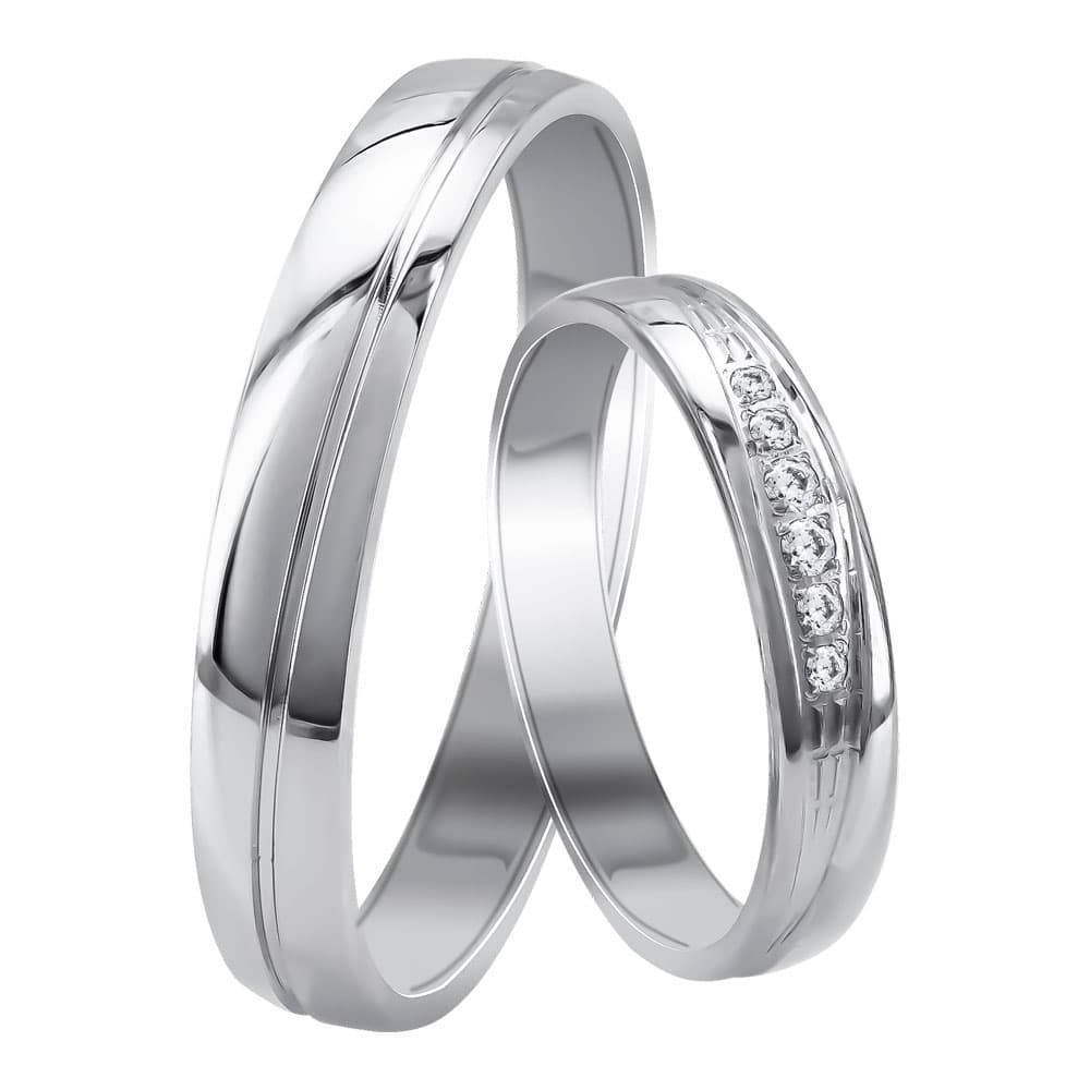 Women's Wedding Bands Gofas Silver