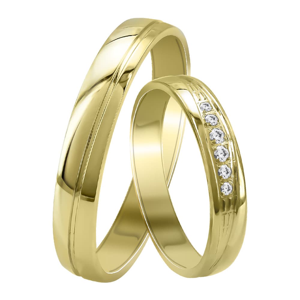 Women's Wedding Bands Gofas Gold