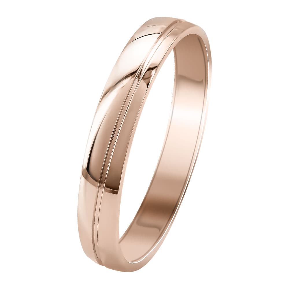 Women's Wedding Bands Gofas Rose Gold