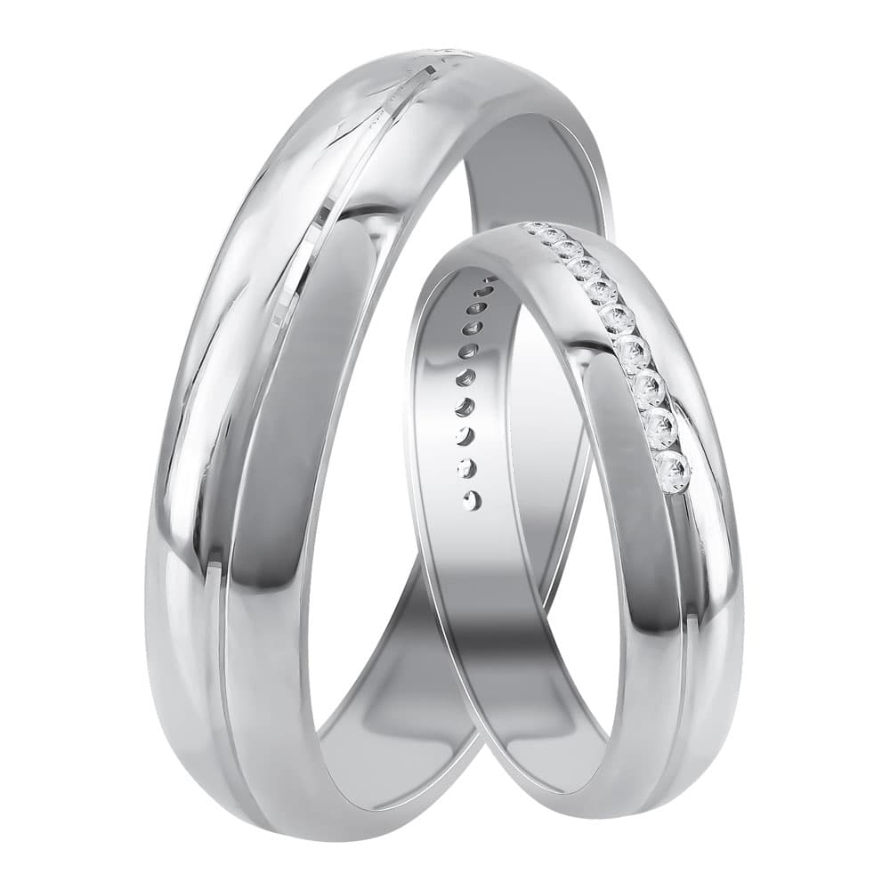 Women's Wedding Bands Gofas Silver